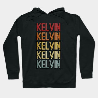 Kelvin Name Vintage Retro Gift Named Kelvin Hoodie